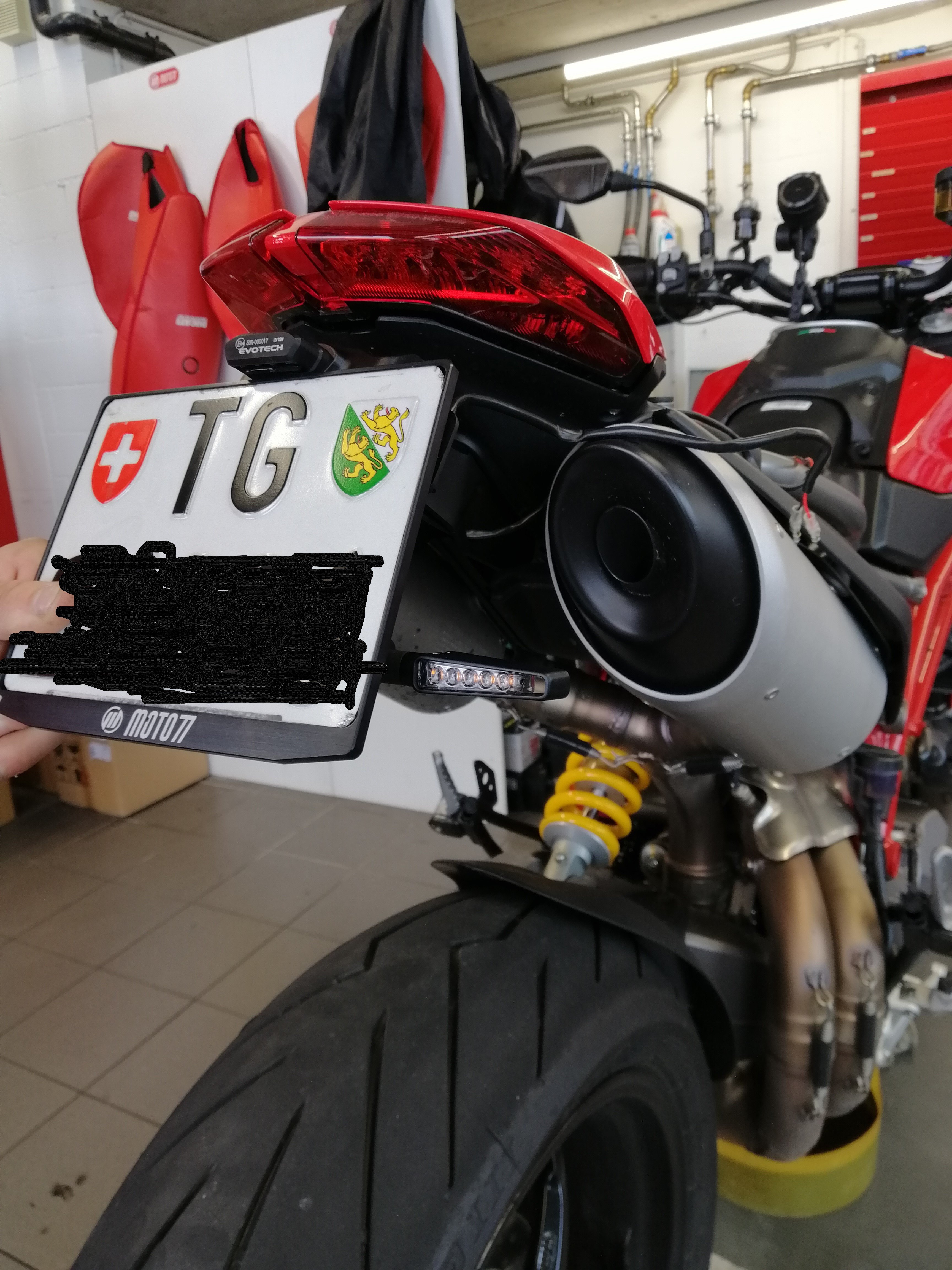 Ducati Performance Kennzeichenhalter Hypermotard 950 - Ducati