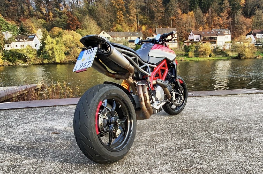 Motorrad Spiegel Carbon-Aufkleber passend für Moto Gadget m.view