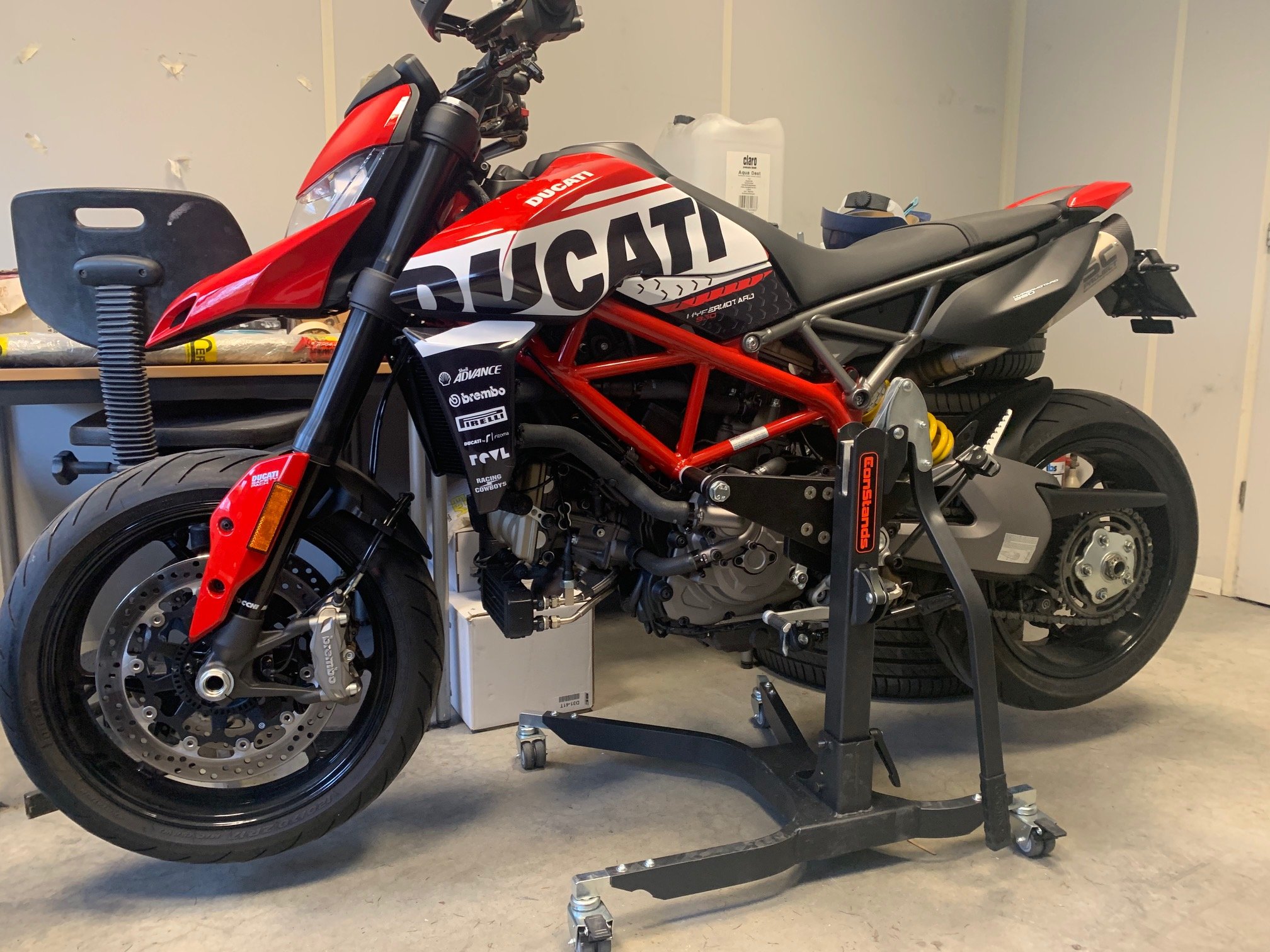 RWEST Einarm Montageständer Hinterrad hinten Motorrad Ducati Hypermotard 821 