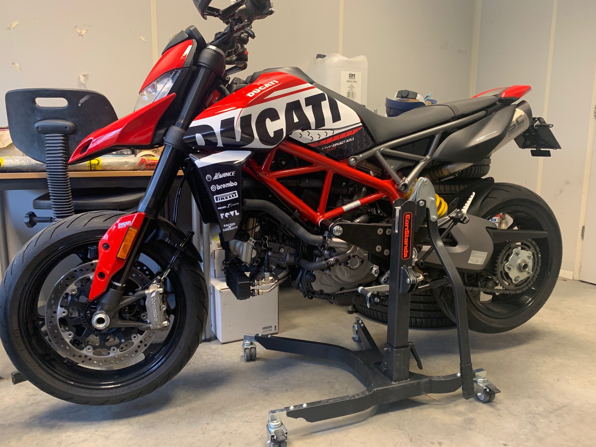 RWEST Einarm Montageständer Hinterrad hinten Motorrad Ducati Hypermotard 821 RWEST Einarm Montageständer Hinterrad hinten Motorrad Ducati Hypermotard 821